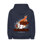 Keep Swinging Kids' Hoodie (Baseball)