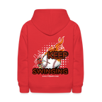 Keep Swinging Kids' Hoodie (Baseball)