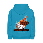 Keep Swinging Kids' Hoodie (Baseball)
