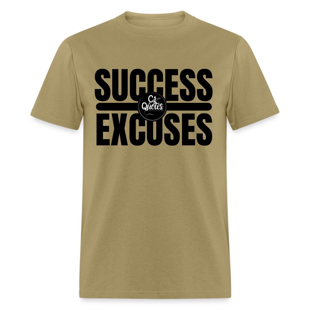 Success Over Excuses Unisex Classic T-Shirt (Black Lettering)