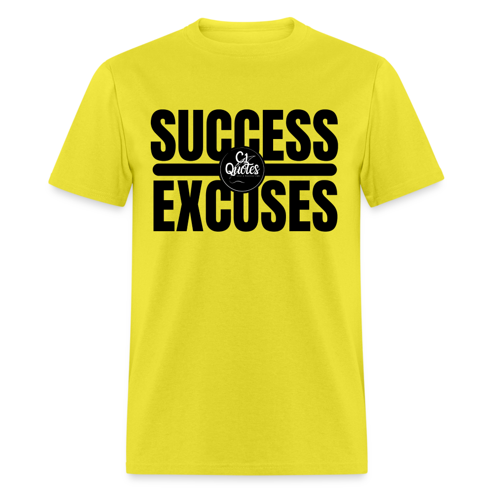 Success Over Excuses Unisex Classic T-Shirt (Black Lettering)