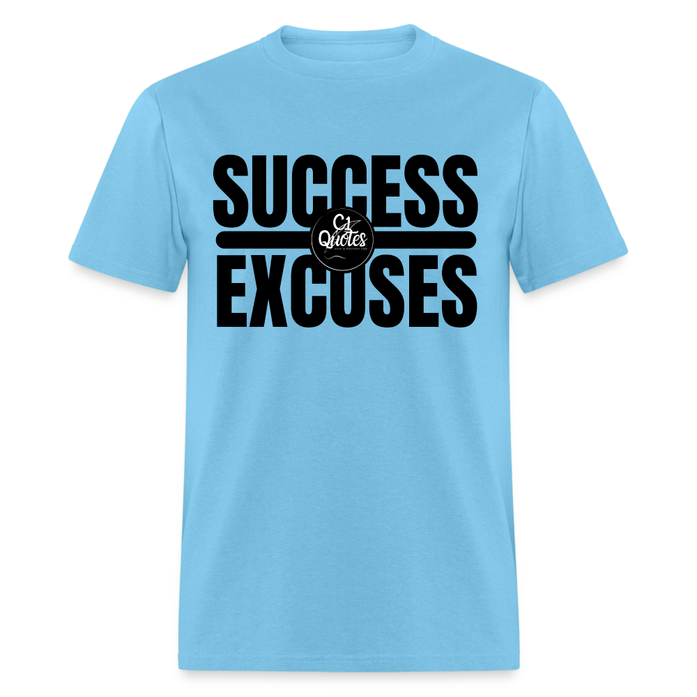 Success Over Excuses Unisex Classic T-Shirt (Black Lettering)