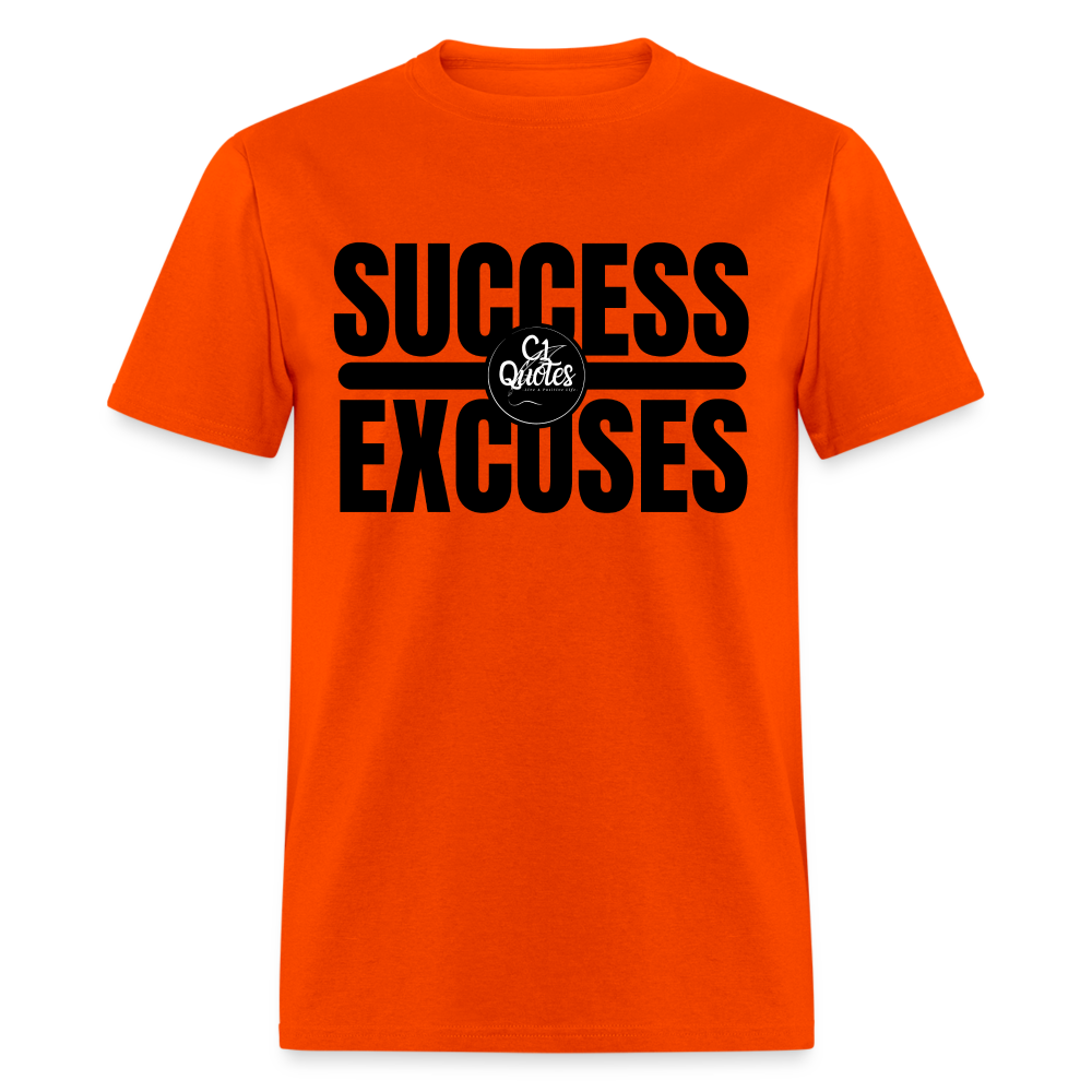 Success Over Excuses Unisex Classic T-Shirt (Black Lettering)
