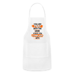 You Can Pop Pray Adjustable Apron (White)