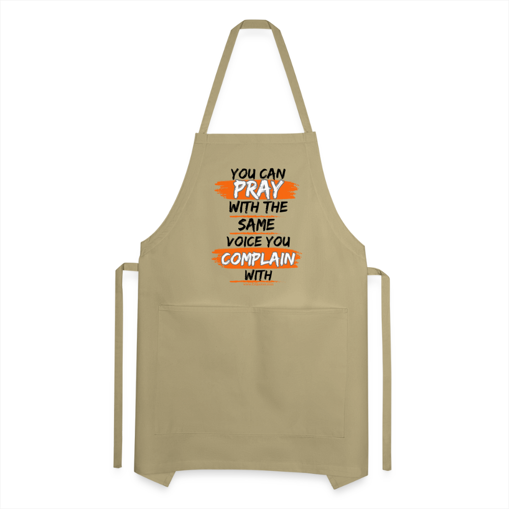 You Can Pop Pray Adjustable Apron (White)
