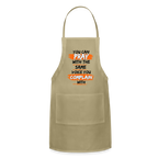 You Can Pop Pray Adjustable Apron (White)