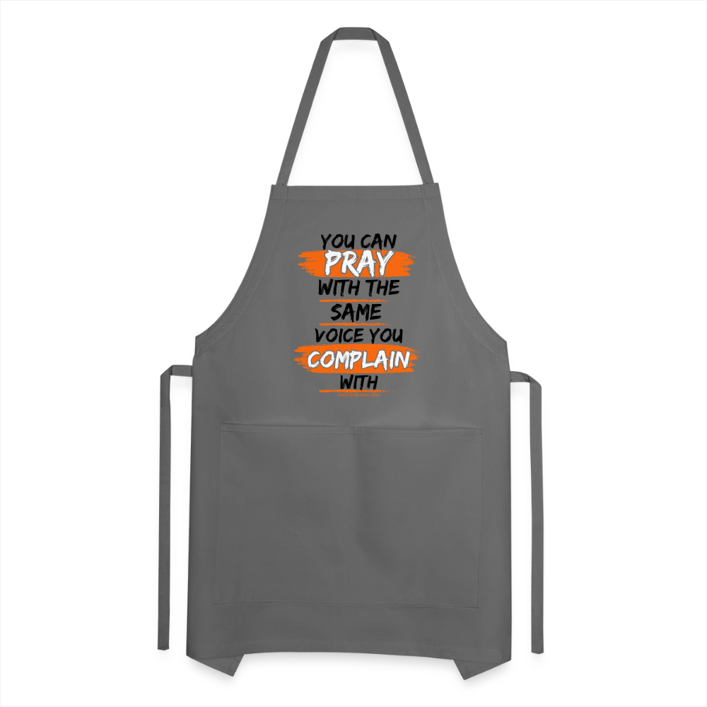 You Can Pop Pray Adjustable Apron (White)