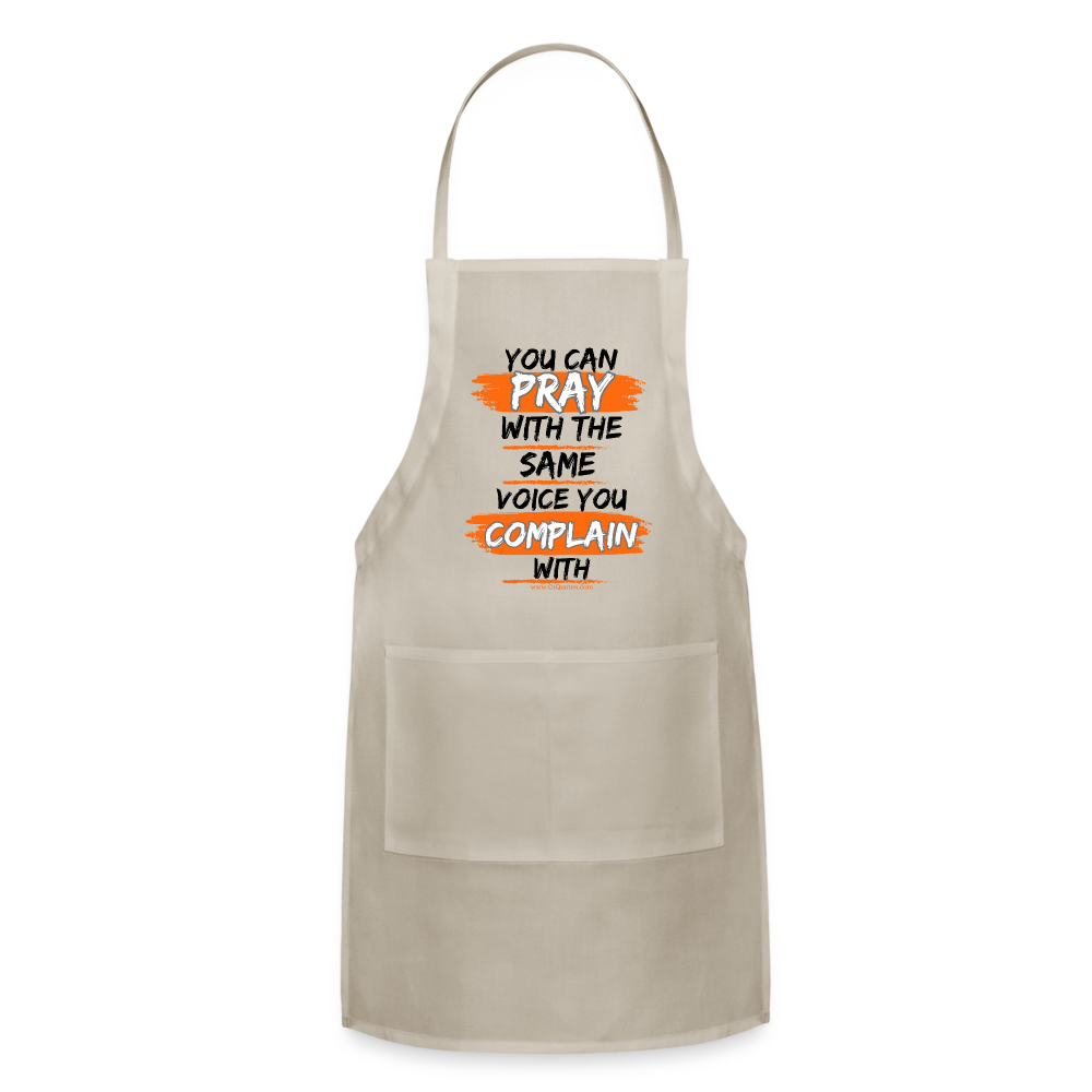 You Can Pop Pray Adjustable Apron (White)