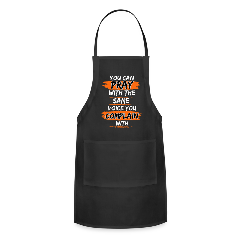 You Can Pray Adjustable Apron (Black)