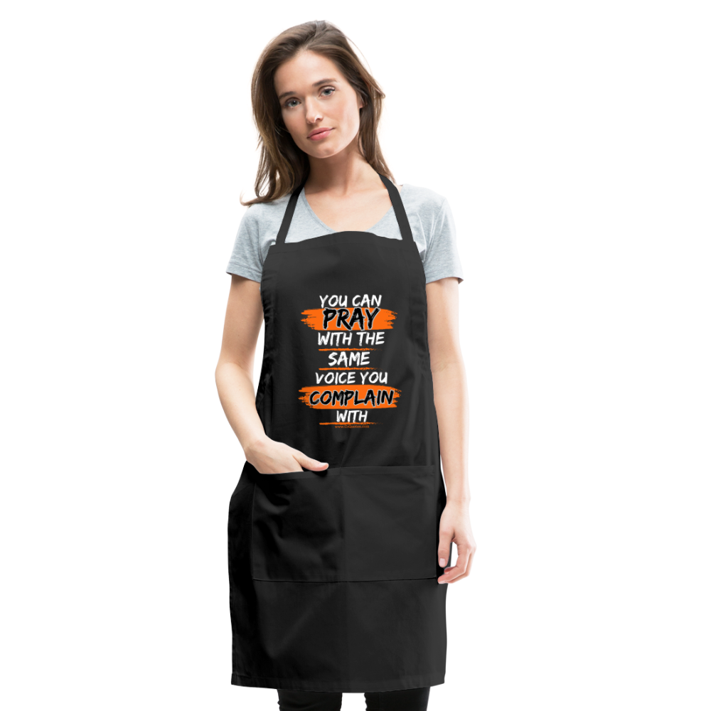 You Can Pray Adjustable Apron (Black)