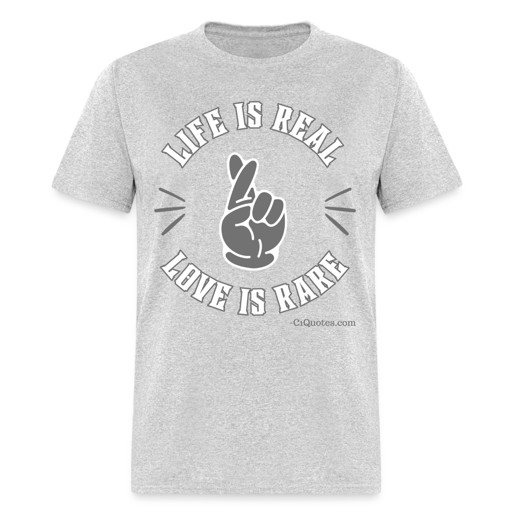 Life & Love Unisex Classic T-Shirt (Grey Print)