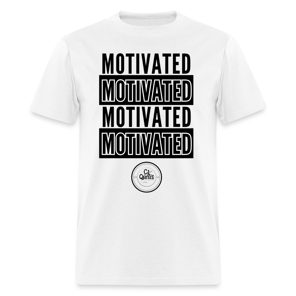 Motivated Unisex Classic T-Shirt Black Print)