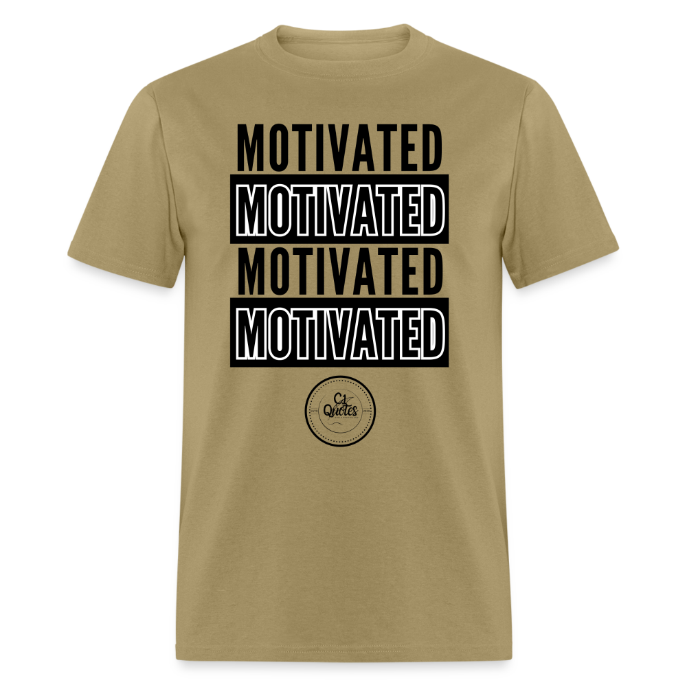 Motivated Unisex Classic T-Shirt Black Print)