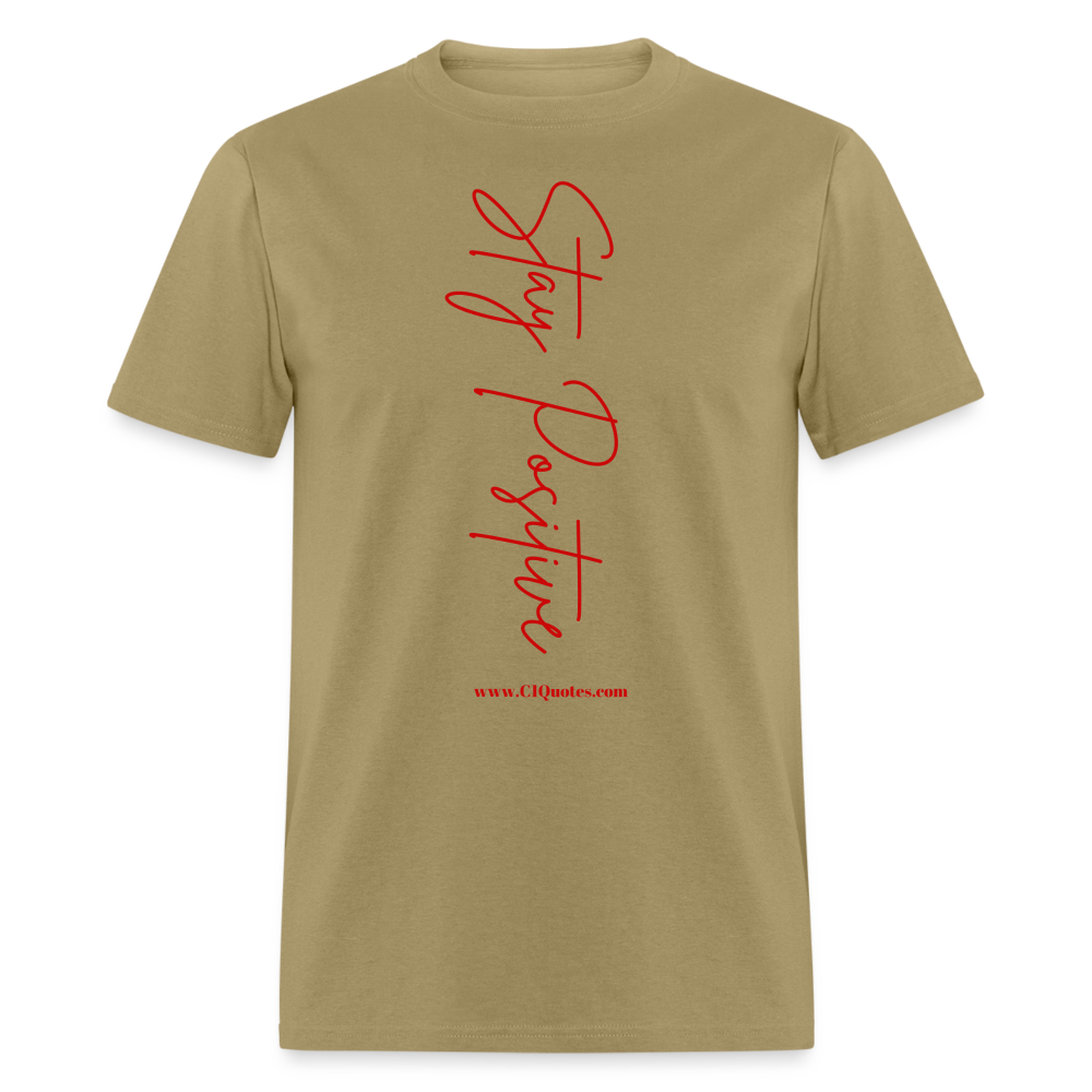 Stay Positive Unisex Classic T-Shirt (Red Print)